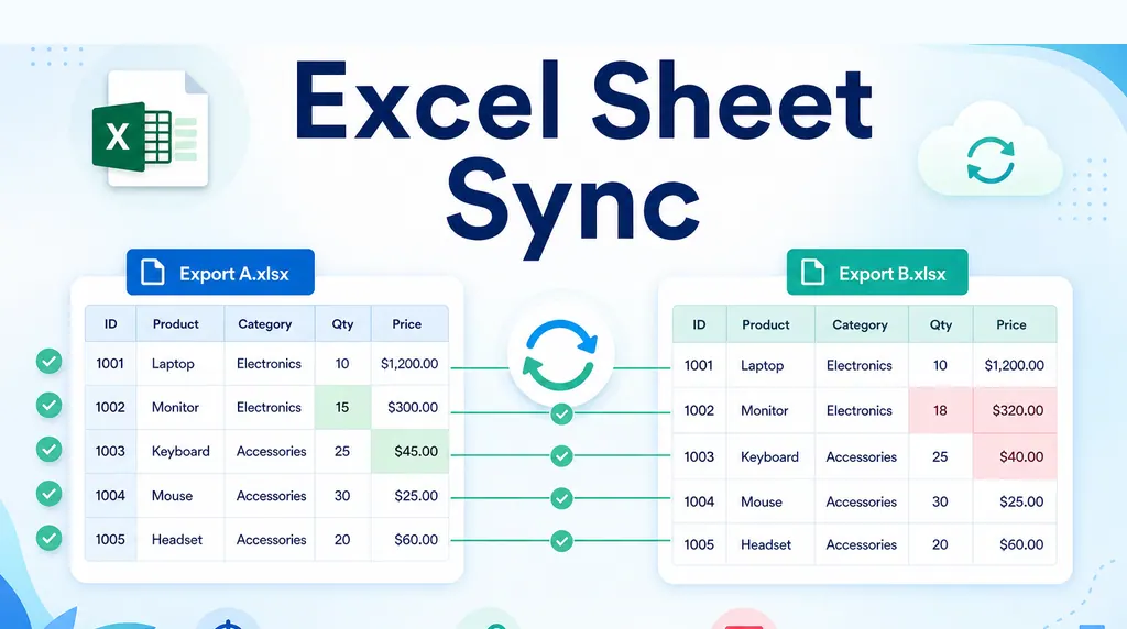 如何在不同排序顺序下保持两个 Excel 视图同步