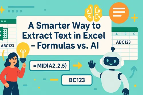 更智能的Excel文本提取方案 - 公式与AI对比
