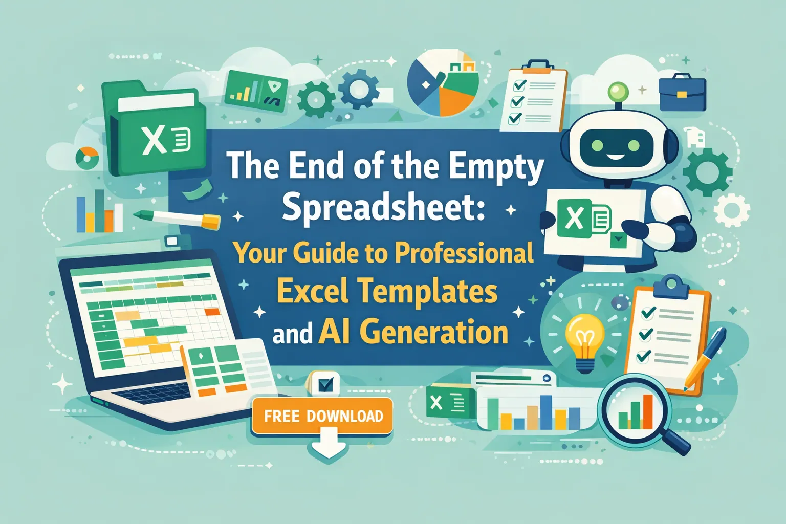 空白电子表格的终结：专业 Excel 模板与 AI 生成指南
