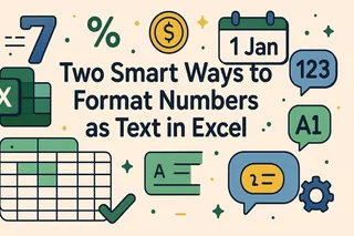 在Excel中将数字格式化为文本的两种巧妙方法 在Excel中将数字格式化为文本的两种巧妙方法