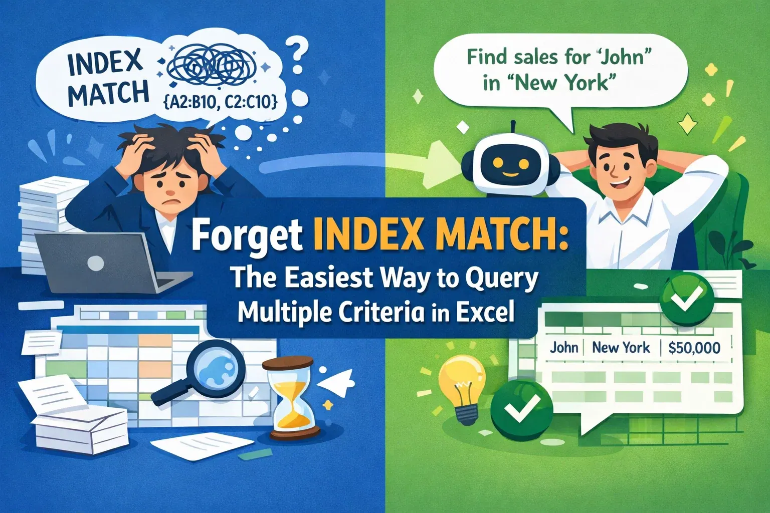 忘记 INDEX MATCH：在 Excel 中查询多个条件的最简方法