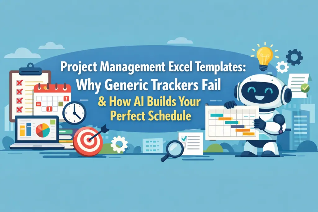 项目管理 Excel 模板：通用追踪器为何失效 & AI 如何打造完美日程
