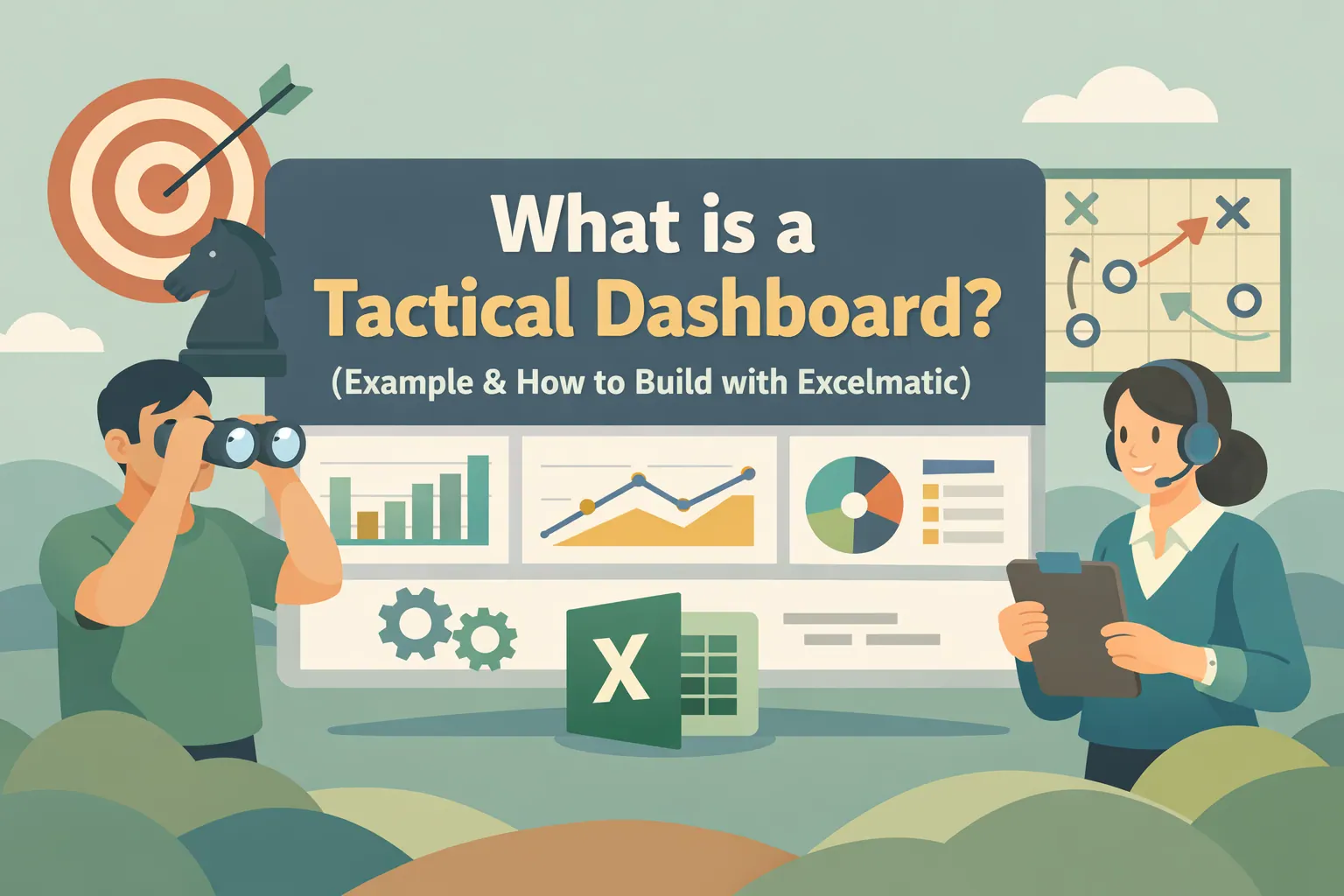 什么是战术仪表盘? (示例 & 如何使用匡优Excel构建)