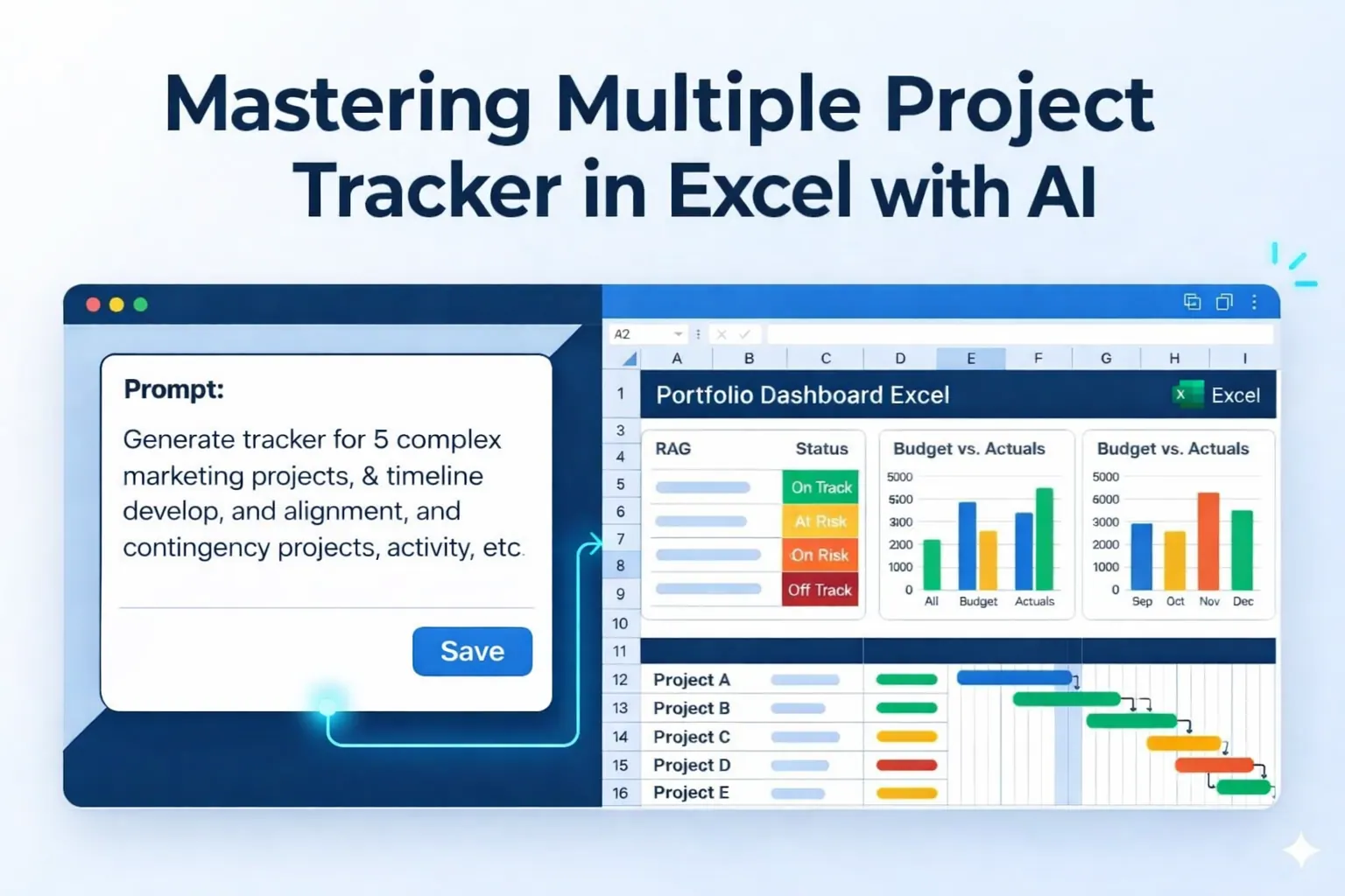 从混乱到掌控：Excel自定义多项目跟踪模板终极指南