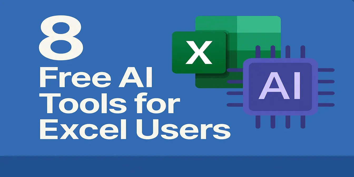 8 个免费的 AI 工具，帮你搞定 Excel 数据分析、图表和总结