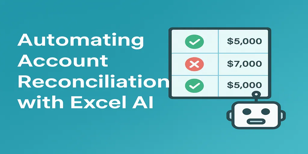 我如何用 Excel AI 更快完成财务对账 —— 再也不用手动匹配了