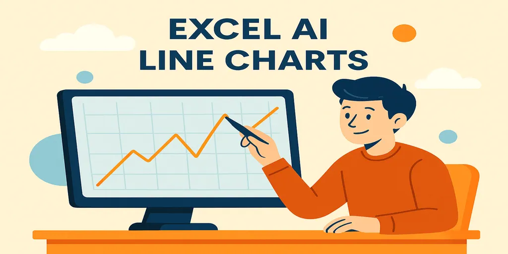如何使用Excel AI 工具立即创建折线图
