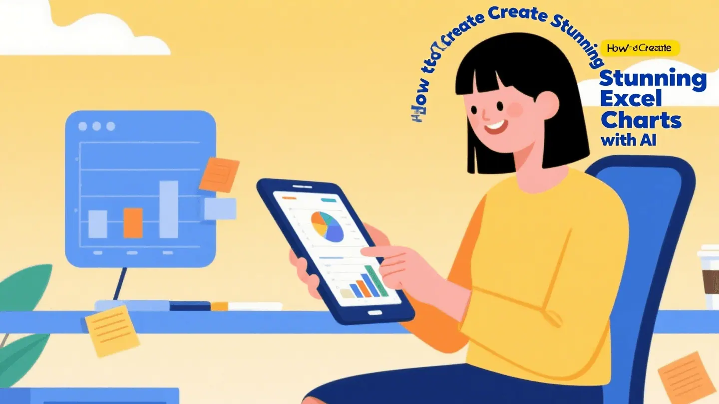 如何用AI创建惊艳的Excel图表（无代码指南）：线图、面积图、柱状图和条形图、饼图