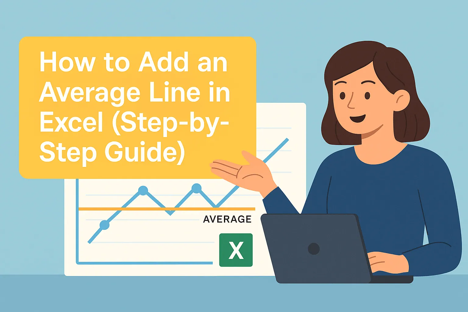 如何在 Excel 中添加平均线（分步指南）