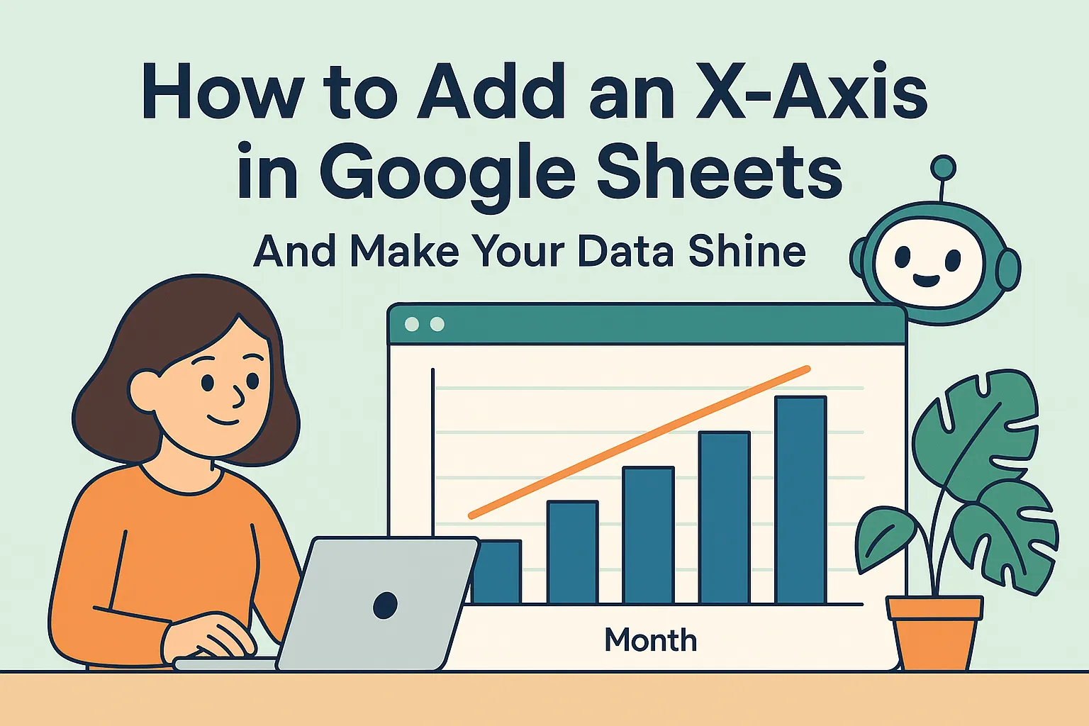 如何在 Google Sheets 中添加 X 轴（让数据更出彩）