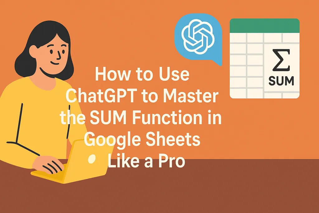 如何像专家一样使用ChatGPT掌握Google Sheets中的SUM函数