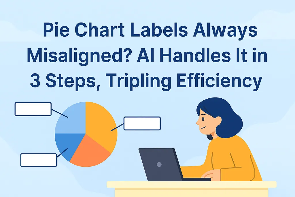 饼图标签总错位？少做无用功，AI 3步搞定