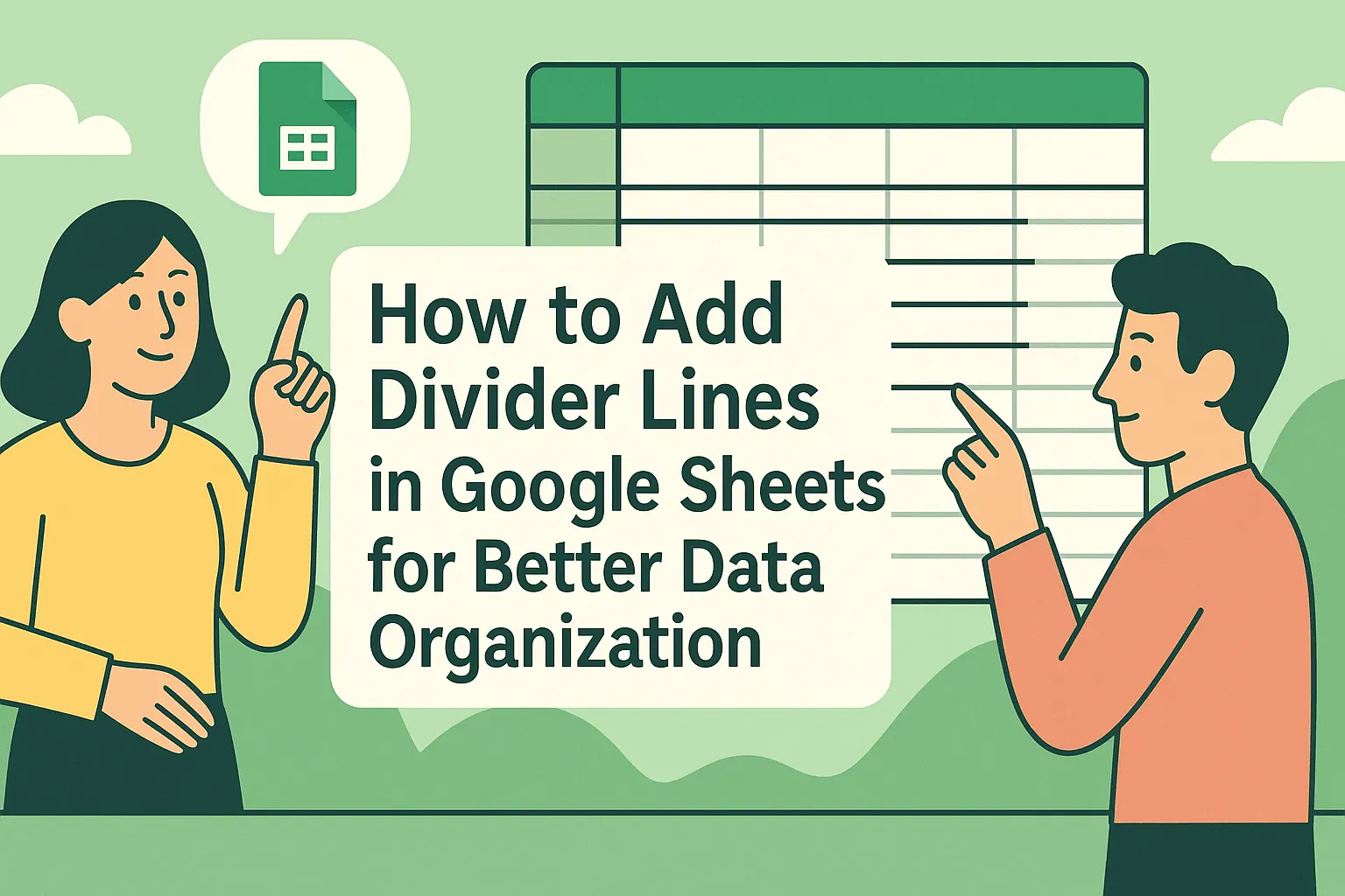 如何在 Google Sheets 中添加分隔线以实现更优数据整理