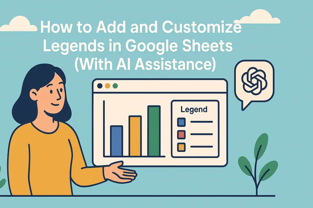 如何在 Google Sheets 中添加和自定义图例（借助 AI 辅助）