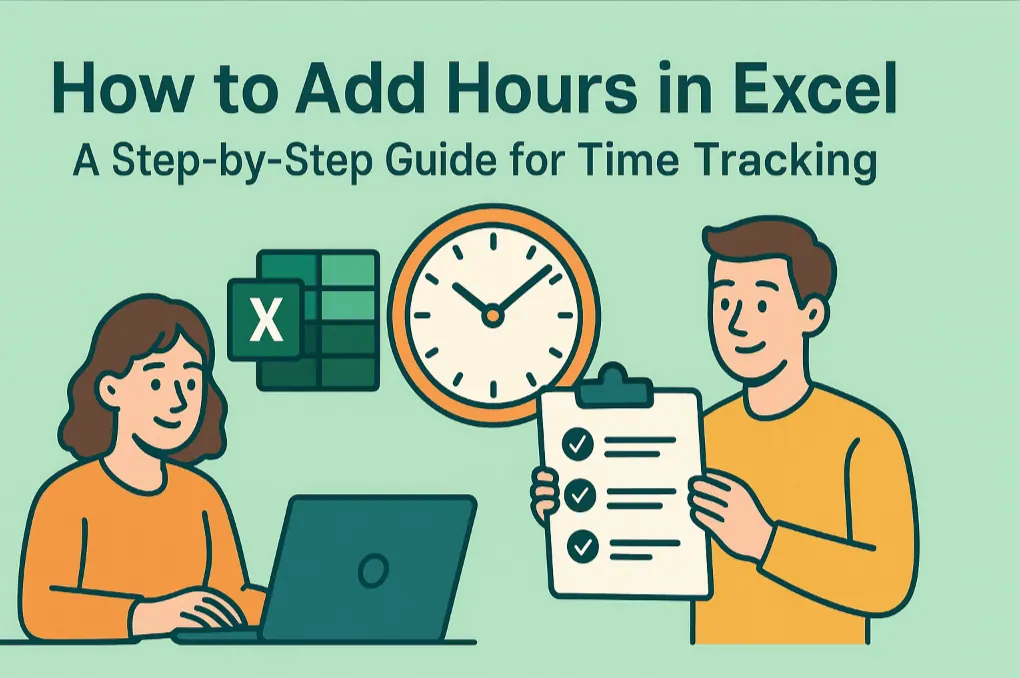 如何在 Excel 中添加小时：时间跟踪分步指南