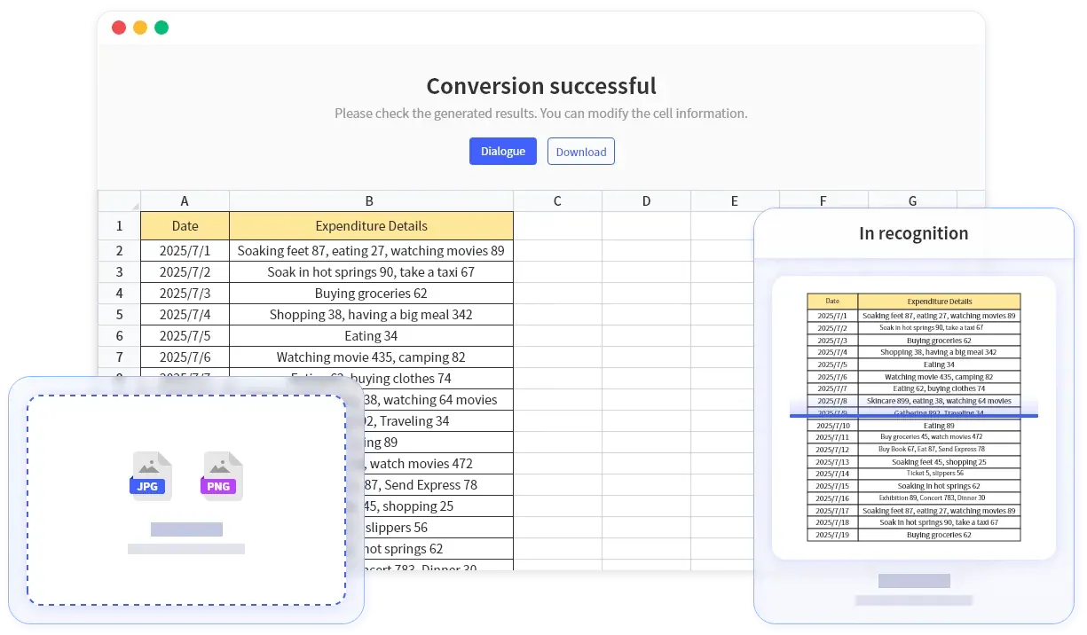 Bilder in Excel-Tabellen mit KI umwandeln