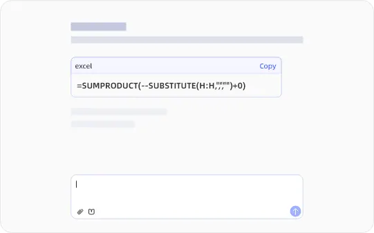Erstellen Sie Formeln per Chat