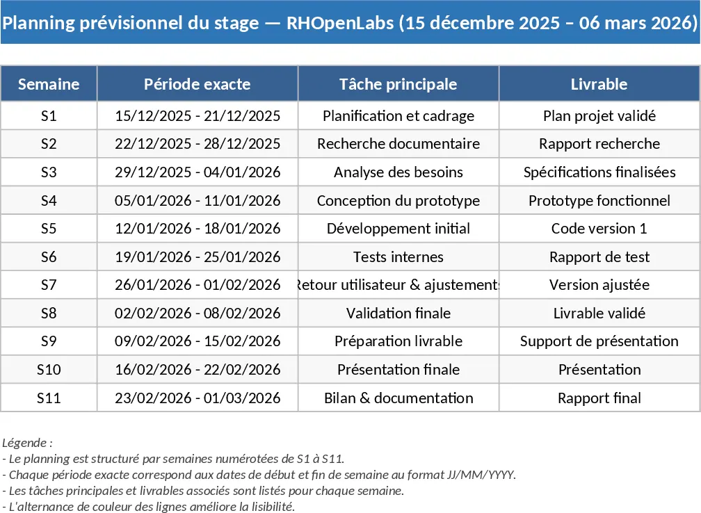 Akademisches Praktikum Gantt-Chart Vorlage