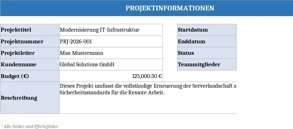 Projektchronik‑Tracker mit Meilensteinen und Gantt‑ Vorlage