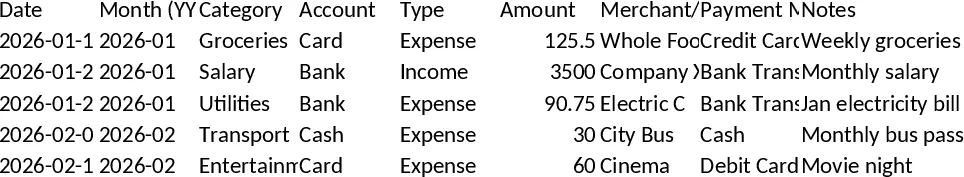 Monatlicher Budget-Tracker mit Budgetplan Vorlage