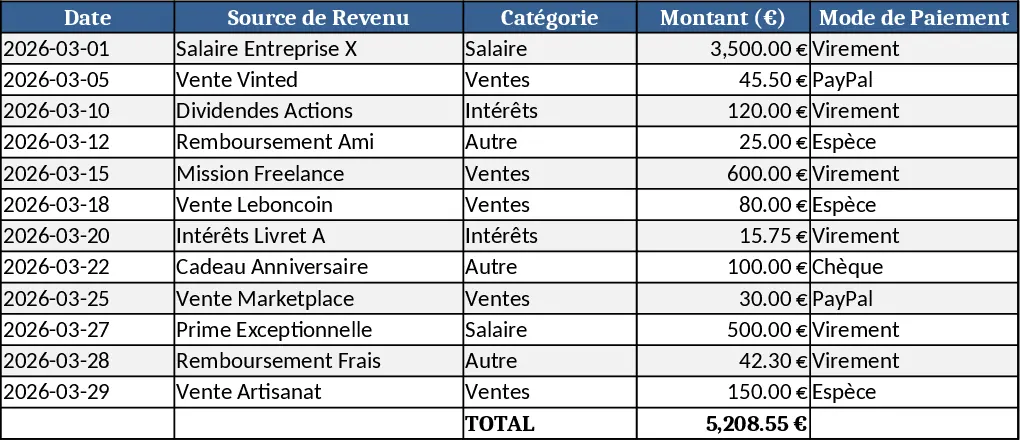 Monatlicher Budgetplan Vorlage
