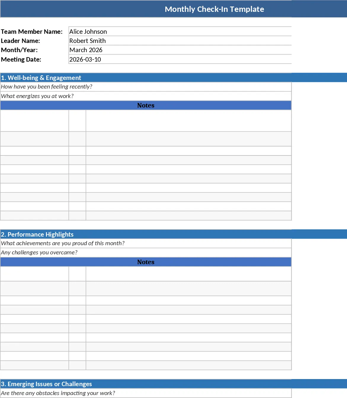 Monatliches KPI-Report Vorlage